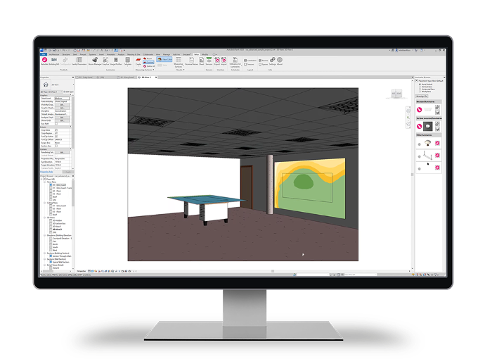 ReluxCAD for Revit Display